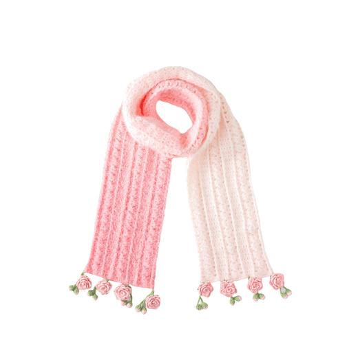 苏苏姐家软茸花簇围巾手工diy编织梦羽毛线团自制围巾钩针材料包 商品图4