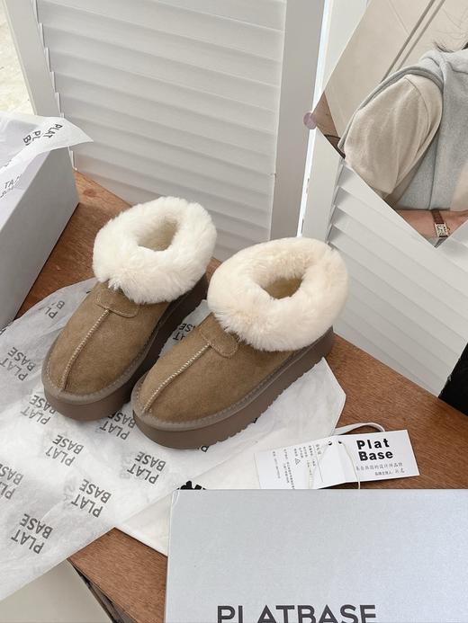 😍【PlatBase塔茨特真皮雪地靴】👍这么好看又百搭暖和的雪地靴谁能拒绝 🍭鞋底更轻更好穿了！是厚绒的！羊皮毛一体很保暖！！！💥去东北、哈尔滨随便穿~ 商品图4