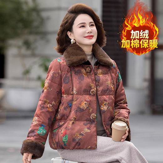 FW 801洋气棉服外套棉衣保暖棉袄 商品图3