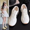 【59/双】复古风德训鞋女2025秋季新款皮面百搭透气平底运动板鞋休闲小白鞋聚 商品缩略图1