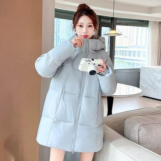 百媚生 泡芙款连帽轻奢棉服外套2505 商品图2