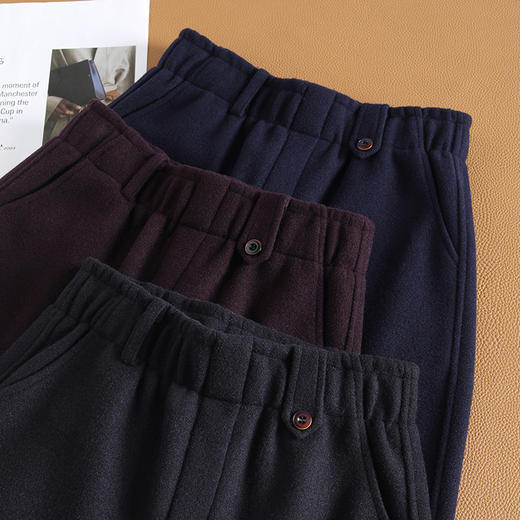 窄版修身阔腿裤小个子通勤九分裤，垂坠感高腰直筒裤MYX-XBMY-9557-L 商品图3