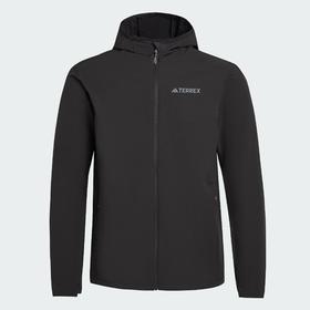Adidas阿迪达斯MULTI SOFTSHELL JACKET男子 户外透湿保暖运动连帽夹克外套JV6233