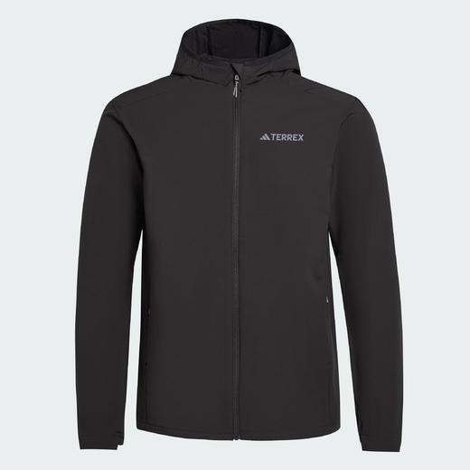 Adidas阿迪达斯MULTI SOFTSHELL JACKET男子 户外透湿保暖运动连帽夹克外套JV6233 商品图0