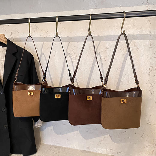 【喵小仟 麂皮绒包包合集】美拉德色系 秋冬包包 通勤约会百搭 商品图6