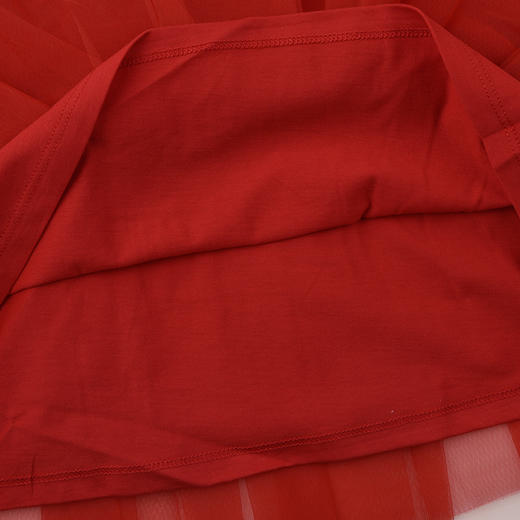 棉果果冬季新品新年款女童中国红喜庆节日氛围空气层中国风连衣裙M522700425770 商品图4