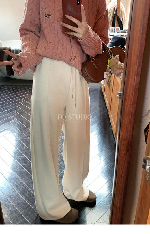 【双面绒蚕丝羊毛云朵糯米裤】625g双面绒绵羊毛十桑蚕丝混纺 软软糯糯的 上身暖得能出汗!出门穿它不用裹成熊,还软乎乎的! 商品图0