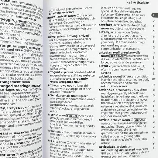 Collins柯林斯学生英语词典 英文原版字典辞典 Collins School Dictionary 袖珍英英词典 口袋书 英文版进口英语单词拼写学习工具书 商品图3