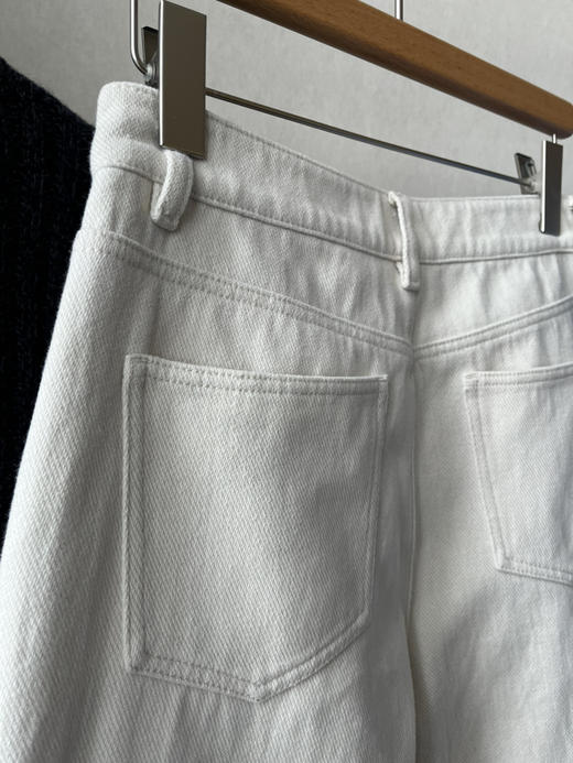 【时髦廓形】噢蜜ooomeooo加绒高弹宽腿牛仔裤 商品图12