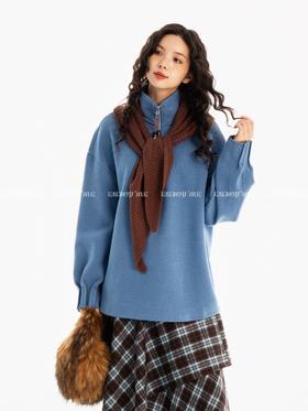 【门店同款】ENJOY冬季“游牧漫寻”披肩撞色上衣 167694729