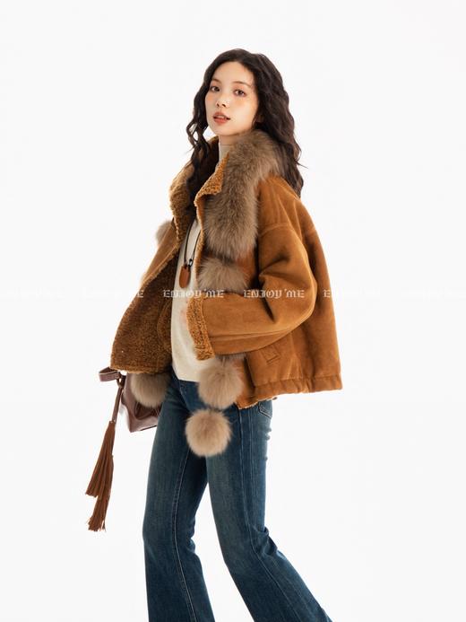 【门店同款】ENJOY冬季豹纹皮牌磨毛喇叭裤 167794130 商品图6