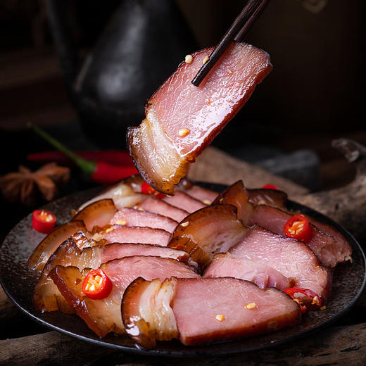 【第2件半价】竹山贡水源 烟熏腊五花肉 500g/袋（全国包邮，部分地区除外） 商品图2