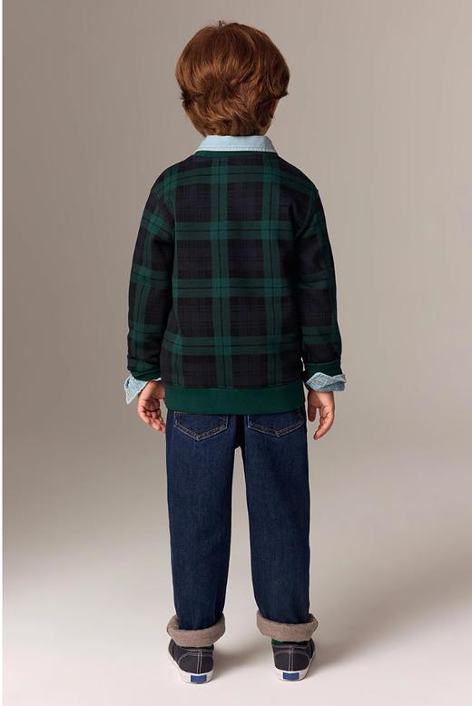 点此购买 110-160T.W卡通小熊冬季男童女童加绒圆领插肩卫衣 gl 334426 商品图3