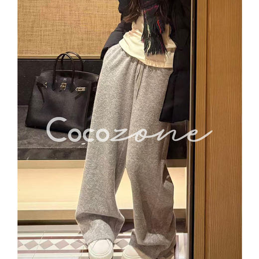 COCO ZONE 刘 一一 纯色修身直筒休闲裤 CD1A1611 商品图0