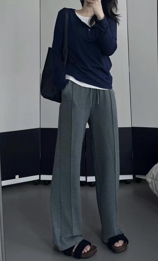 优选丨Beau Muse羊毛蚕丝窄版阔腿裤 商品图0