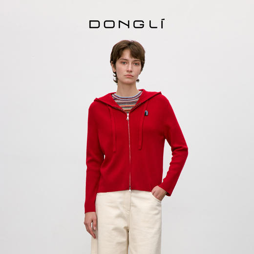 东黎 • 你本珍贵 山羊绒女士秋季拉链开衫 5550 商品图1