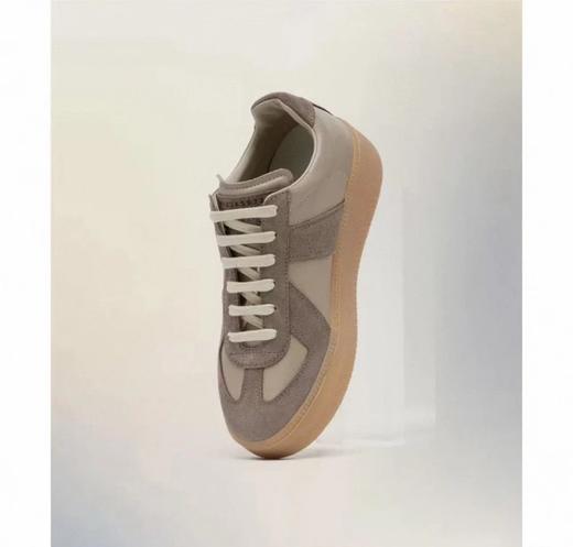 重磅老渠道   MM6厚底德训   5cm增高  麂皮拼接运动鞋   厚底休闲鞋  脚感巨好 商品图1