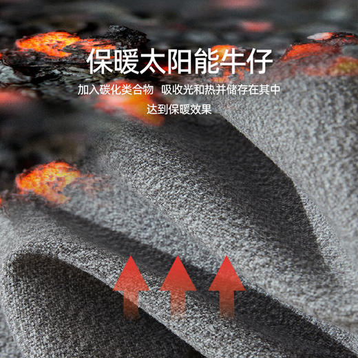 【加绒-高腰-铅笔裤】逸阳冬季新品太阳能保暖修身显瘦小脚牛仔裤1300R 商品图2