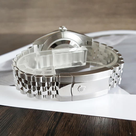 【95新】ROLEX 劳力士126334-0032日志型系列天文台认证自动机械机芯41MM（男款）水波纹蓝盘日期显示211025NJS08 商品图6