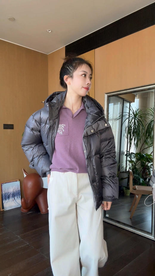 【时髦廓形】噢蜜ooomeooo加绒高弹宽腿牛仔裤 商品图4