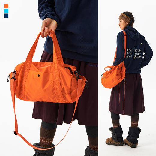 CryingCenter轻量户外耐磨尼龙休闲运动斜挎包手提托特包可收纳小 商品图8