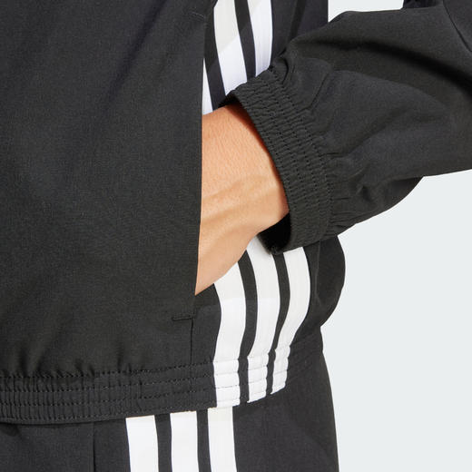 Adidas阿迪达斯ESSENTIALS WARM-UP JACKET女子训练速干运动健身梭织夹克外套JD6539 商品图5