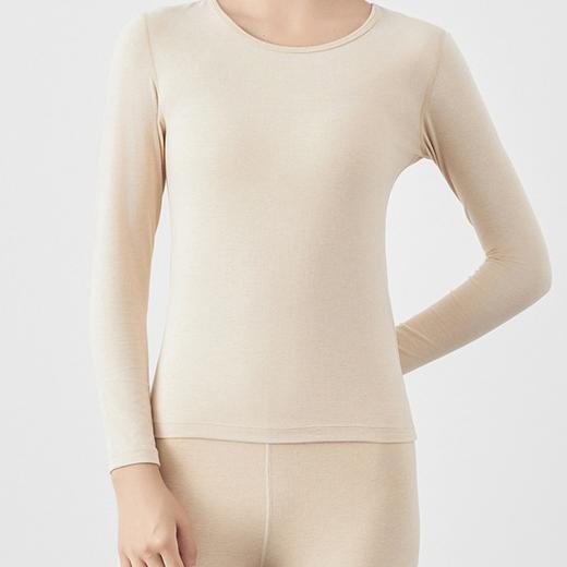 7A 抗菌彩棉女士贴身暖绒内衣套装 柔暖锁温居家睡眠舒适款 商品图2