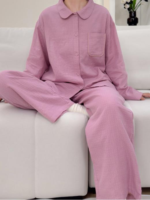 🌸【布衣·都市情侣款套装家居服】寓意圆满的千金波点温婉睡衣🥳软过羊绒🐑的棉双层纱 全网纱布类鼻祖👴最高品质尘埃价❣️可货比100家亲身感受‼️ 商品图2