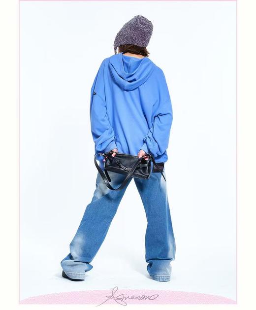 ASMEMMO咦哇•“秋日妄想录”印绣花铆钉卫衣 商品图2