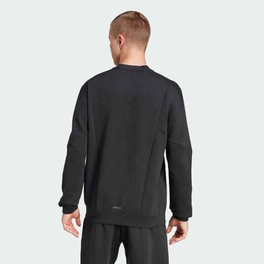 Adidas阿迪达斯TRAINING CREW SWEATSHIRT 男子太空棉挺阔有型长袖圆领卫衣套头衫JJ4642 商品图1