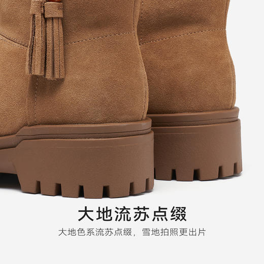 星期六甜酷保暖复古流苏雪地靴SSD411A551 商品图9