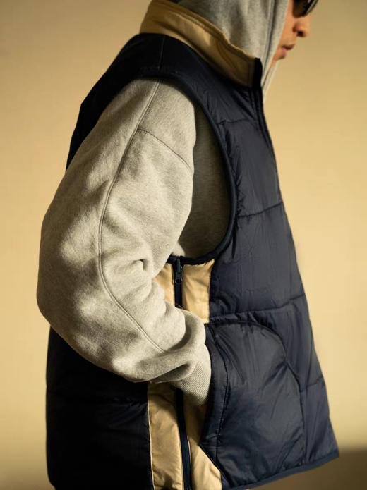 GYOZA PASTA/GP25AW-C057/棉两面穿棉服马甲外套男女 商品图3