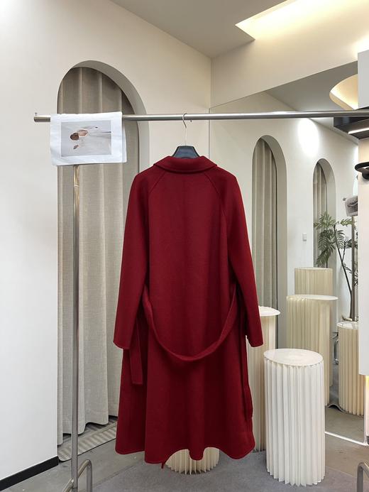 【长款水波纹立绒短羊毛大衣不落俗套，轻松驾驭各种场合ME4199】 商品图1