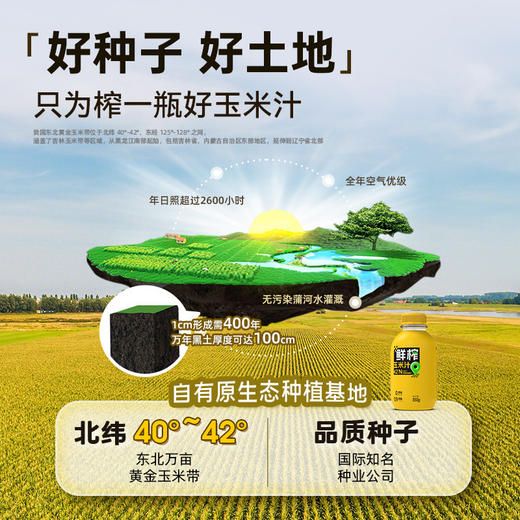 失重密码鲜榨玉米汁330g/瓶 15瓶/箱 商品图1