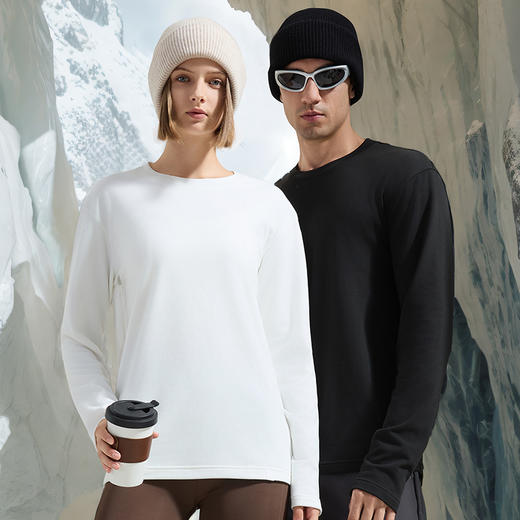 Supield云感热力绒保暖打底衫T恤男女款7A抗菌防静电吸湿排汗 商品图3