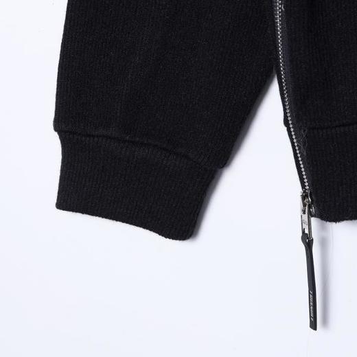 35690SDSA男士秋冬新款痞帅男装韩版纯色侧边拉链设计圆领卫衣百搭时尚 商品图4