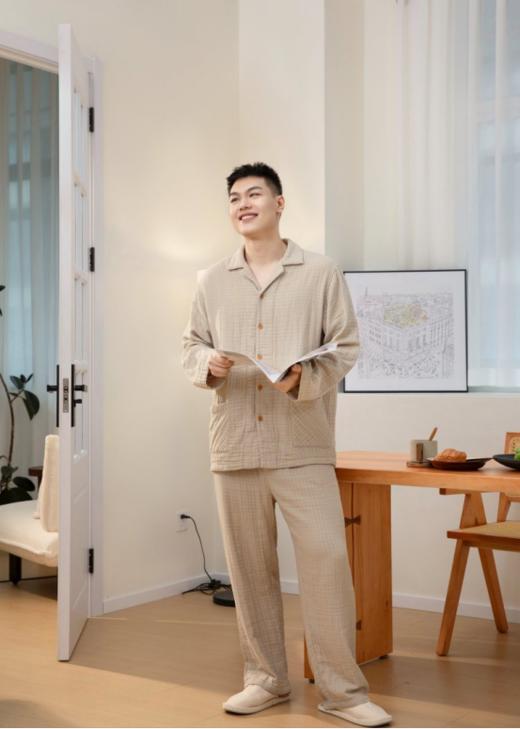 新升级四层纱「小暖流·经典情侣款套装 」干净的素雅女孩，文雅恬淡的女主角 🥳软过羊绒🐑的棉四层纱，全网纱布类鼻祖👴高品质尘埃价❣️ 商品图9