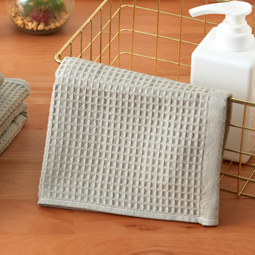 浴室厨房纯棉纯棉华夫格擦手巾洗脸面巾洗澡浴巾 商品图1