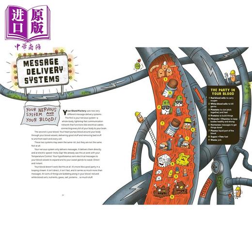 【中商原版】腺体工厂 The Gland Factory 英文原版 儿童科普绘本 探索人体内的黏液汁液和激素 少儿百科 进口童书 7岁以上  商品图4