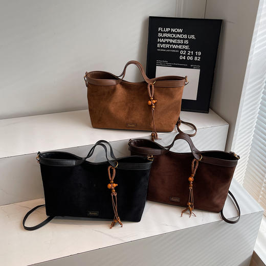 【喵小仟 麂皮绒包包合集】美拉德色系 秋冬包包 通勤约会百搭 商品图10