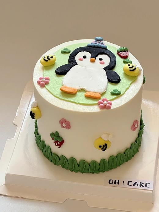 多款式~企鹅手绘卡通蛋糕-低糖处理无添加 商品图3