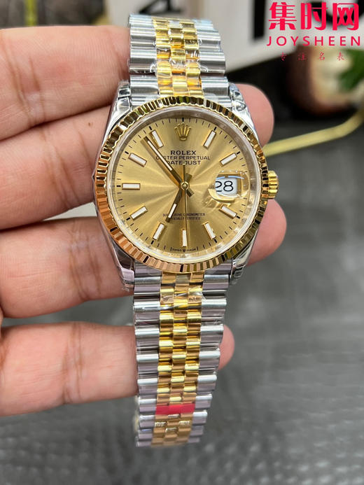 劳力士 VS日志36系列 间金款36mm 男士腕表 3235机 五珠带 表径36mm 小手腕福音 商品图3