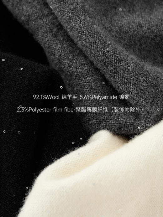 绵羊毛珠片纱毛衫FCF3WST090 商品图11