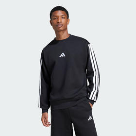 Adidas阿迪达斯ESSENTIALS FLEECE SWEATSHIRT男子 加绒运动休闲套头衫JE6304