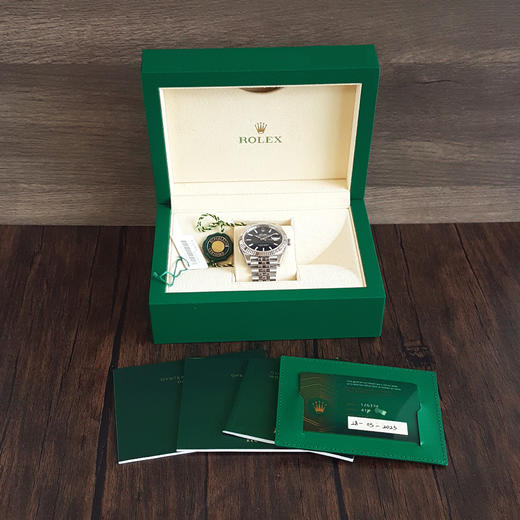 【95新】ROLEX 劳力士126334-0032日志型系列天文台认证自动机械机芯41MM（男款）水波纹蓝盘日期显示211025NJS08 商品图1