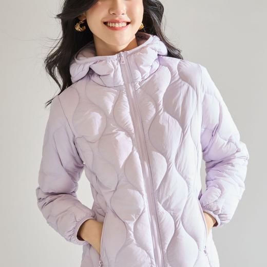 「高货sh」全新升级【铂金会员330/天猫449/差价119】(01703)洛诗琳轻薄90白鸭绒羽绒服2025冬季时尚休闲连帽保暖外套 商品图0