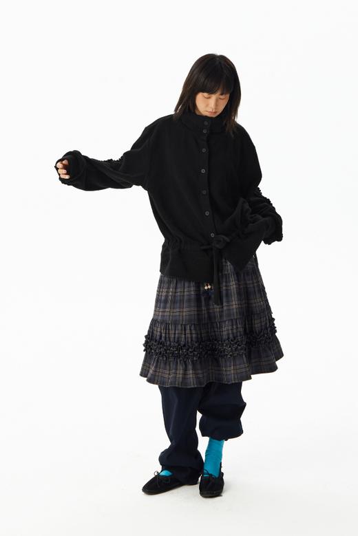 CryingCenter 格纹花边分割半身裙 哭喊中心 商品图4