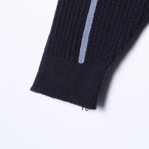 25166SDSA秋冬新款痞帅男装韩版撞色半拉链立领毛衣慵懒风休闲针织衫 商品图4