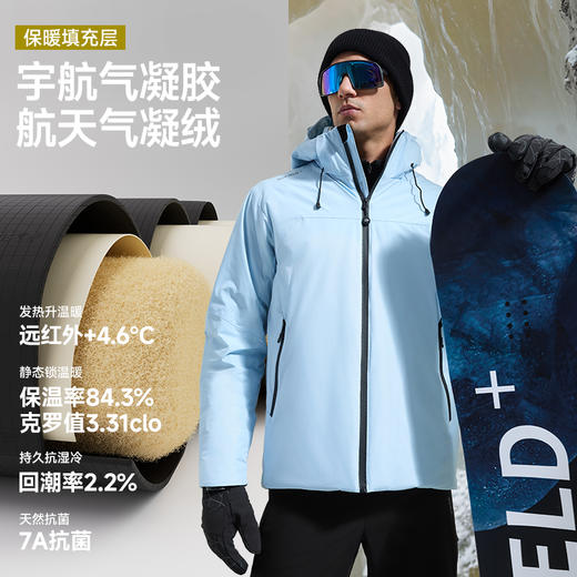 素湃SUPIELD宇航星壳机能抗寒外套短款5476/中长7484/长款7437【极夜黑S,M,L,3XL，银霜灰S,2XL 预售1月20发货】 商品图2