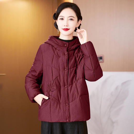 TC 621691羽绒服短款白鸭绒外套 商品图0